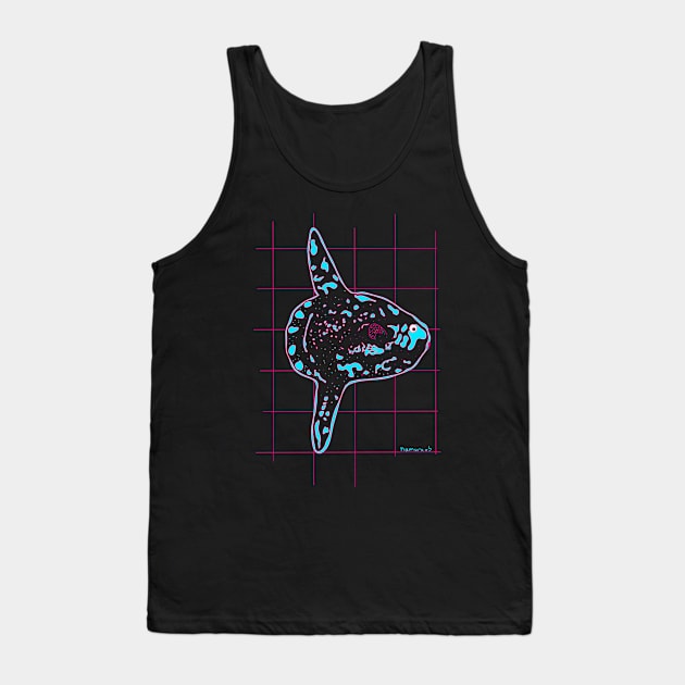 Blue Mola mola Tank Top by Namwuob